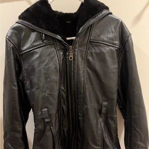 Wilson’s genuine leather and faux fur jacket size XS